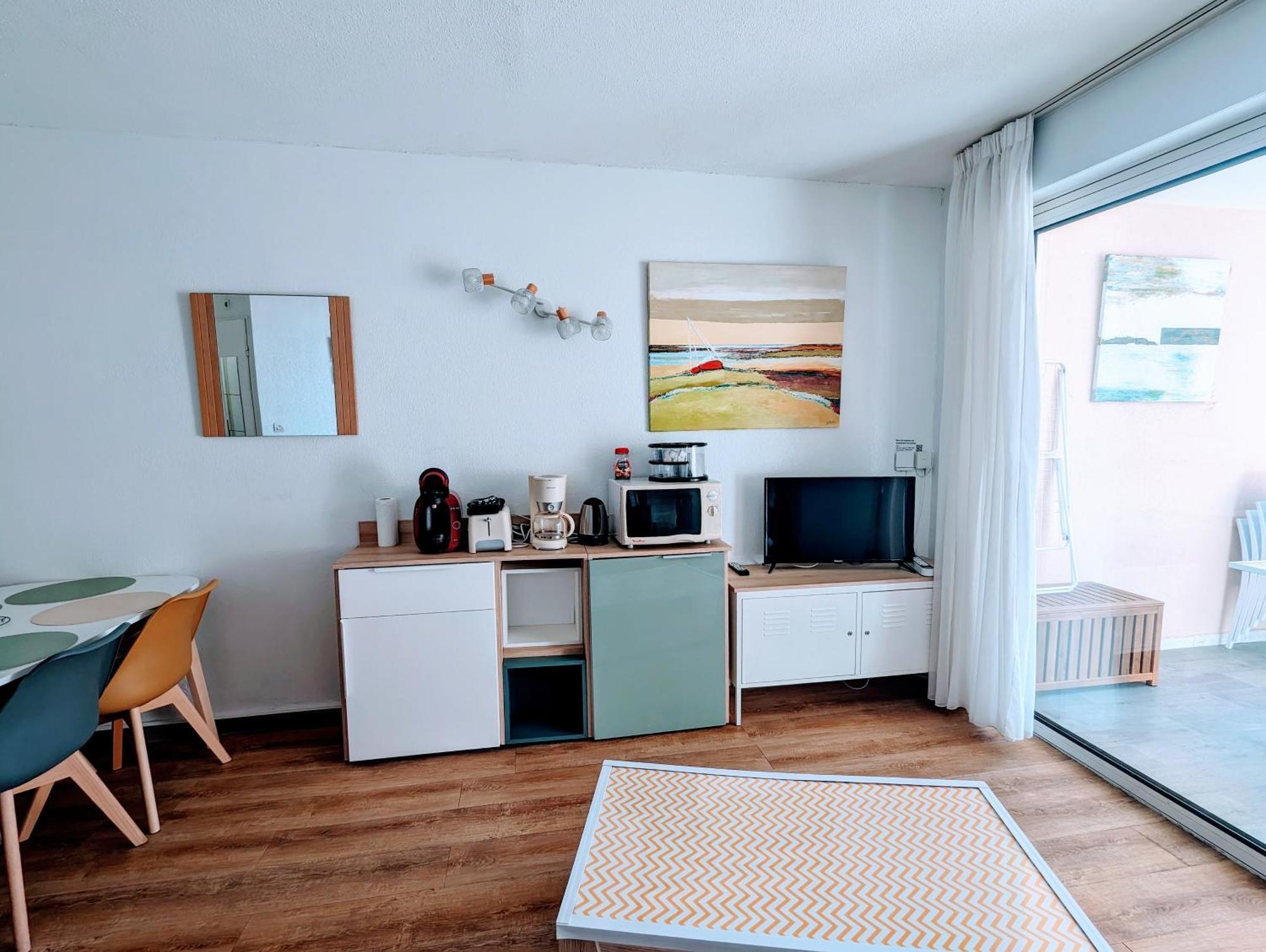 T3 Climatise Avec Piscine Et Vue Sur Mer Sète Exterior foto